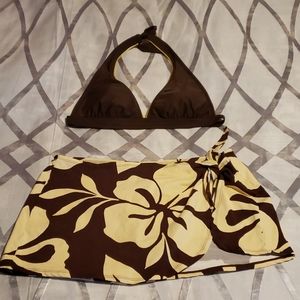 2 Piece Bikin with bottom wrap